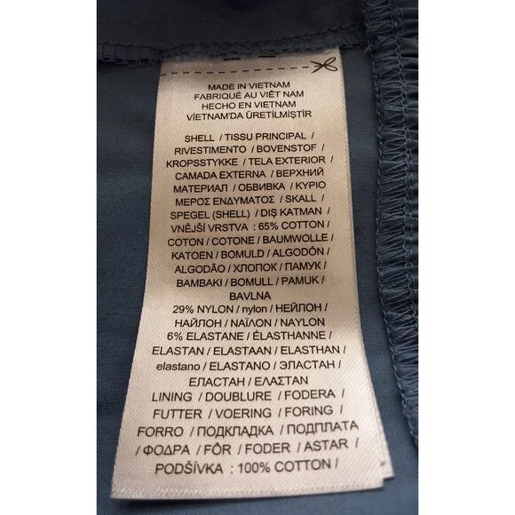 Lauren Ralph Lauren Sleeveless Tie Front Tiered Blue Midi Dress Womens Sz 16 - Picture 8 of 10